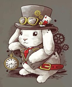 Cute Steampunk Rabbit Paint By Number