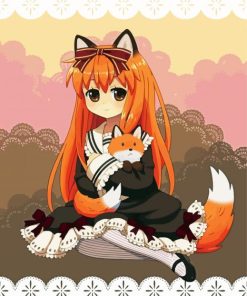 Cute Anime Human Fox Paint By Number