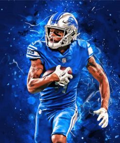 Detroit Lions Player Art Paint By Number