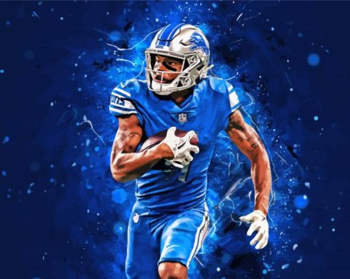 Detroit Lions Player Art Paint By Number