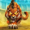 Fantasy Saber Tooth Tiger Art Paint By Number