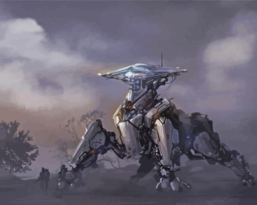 Fantasy Robot Paint By Number