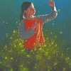 Girl And Butterfly Jimmy Lawlor Paint By Number