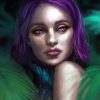 Girl With Violet Eyes Paint By Number