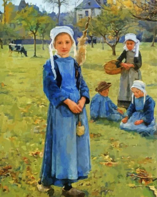 Girls By Stanhope Forbes Paint By Number