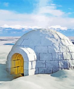 Ice Igloo Paint By Number