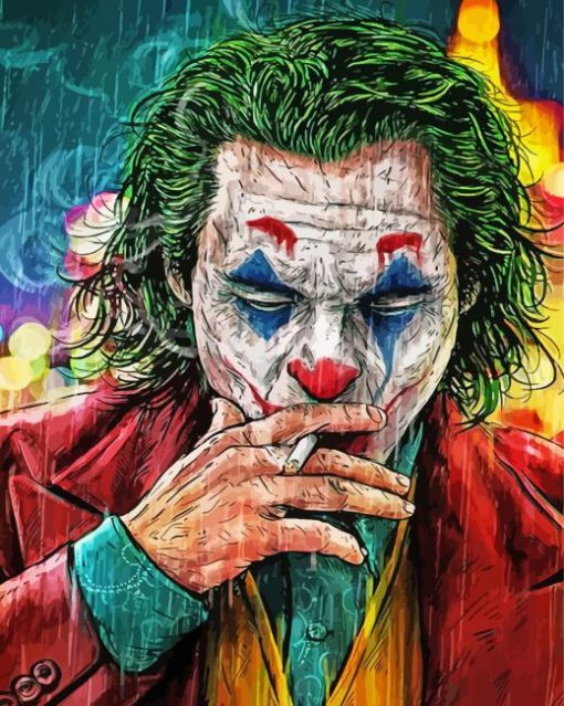 Joker Smoking Boy Paint By Number