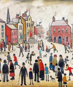 L S Lowry Scene Paint By Number