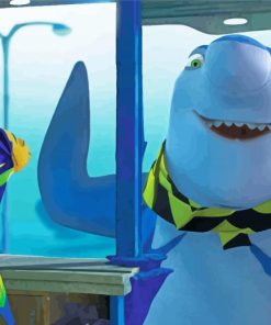 lanny And Oscar From Shark Tale Paint By Number