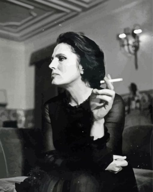 Monochrome Amalia Rodrigues Paint By Number