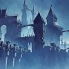 Mythical Castle Silhouette Paint By Number