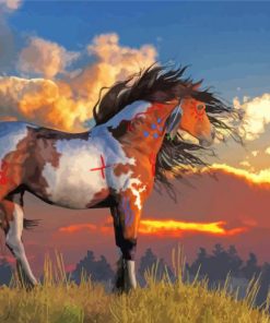 Native Alone Horse Paint By Number