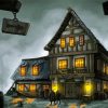 Night Medieval Inn Paint By Number