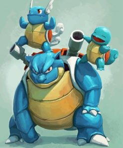 Pokemon Squirtle Evolution Paint By Number