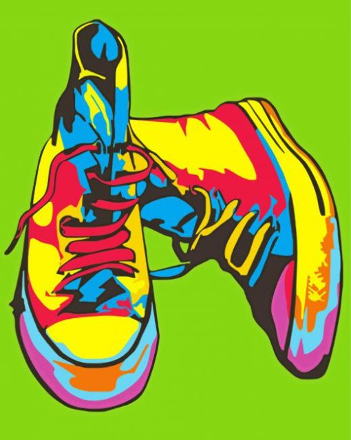 Pop Art converse Paint By Number