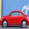 Red Volkswagen Bug Car Paint By Number