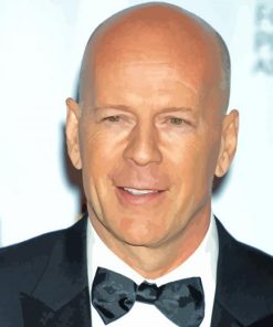 The Actor Bruce Willis Paint By Number