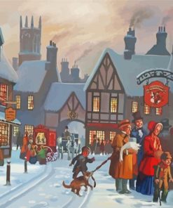 Vintage London Christmas Paint By Number