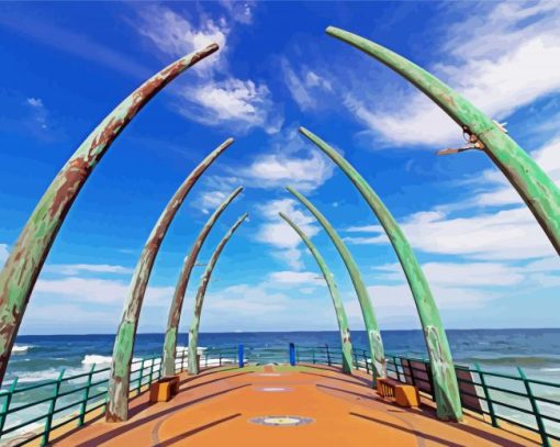 Whalebone Pier Durban Paint By Number