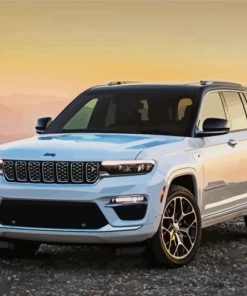 White Jeep Cherokee Paint By Number