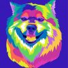 Wolf Pop Art Smiling Paint By Number