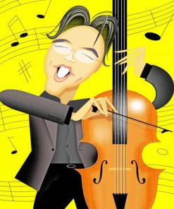 Yo Yo Ma Cartoon Paint By Number