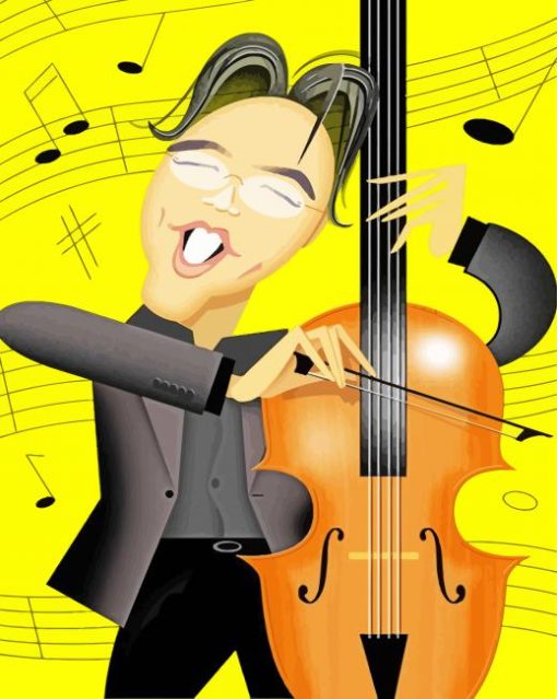 Yo Yo Ma Cartoon Paint By Number