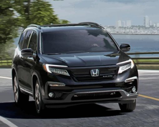 Black Honda Pilot Car Paint By Number