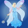 Blue Fairy Paint By Number