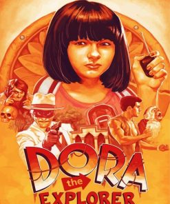 Dora The Explorer Animation Poster Paint By Number