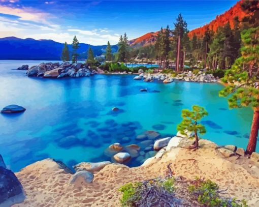 Emerald Bay State Park California Paint By Number