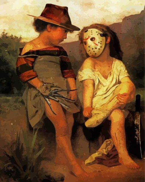 Freddy Vs Jason Paint By Number