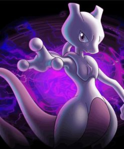 Pokemon Species Mewtwo Paint By Number