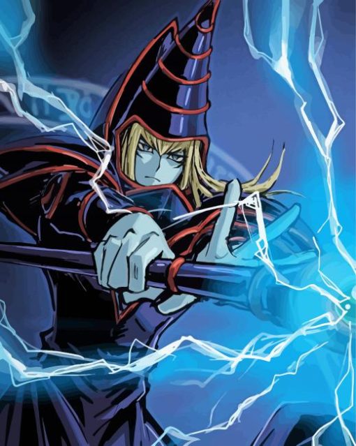 The Dark Magician Yu Gi Oh Paint By Number