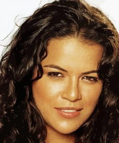 Young Michelle Rodriguez Paint By Number