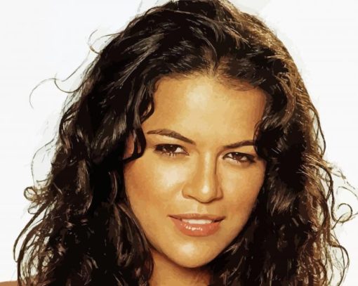 Young Michelle Rodriguez Paint By Number