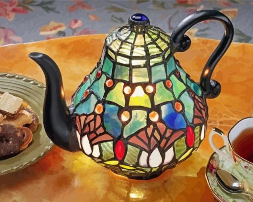 Aesthetic Victorian Teapot Paint By Number