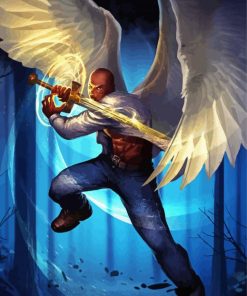 Black Male Angel Paint By Number