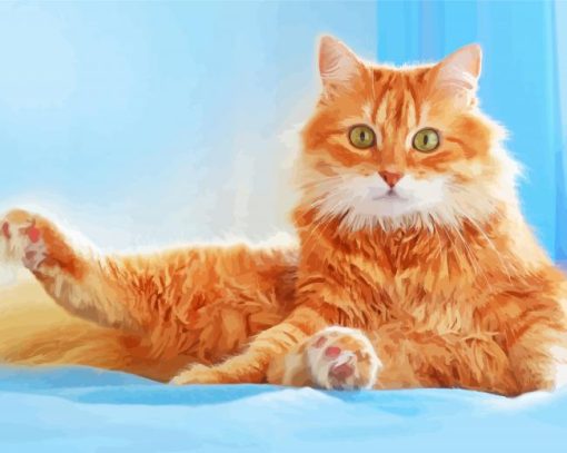 Cute Siberian Cat Paint By Number