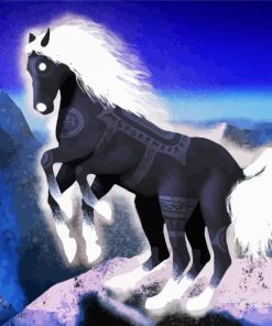 Fantasy Sleipnir Horse Paint By Number