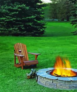 Fire Pit Paint By Number