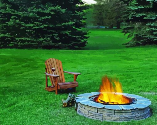 Fire Pit Paint By Number