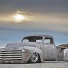 Grey Classic Chevy Truck Paint By Number