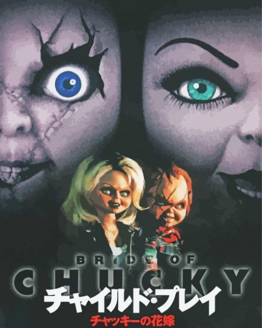 Movie Bride Of Chucky Poster Paint By Number