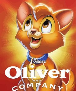 Oliver And Company Cat Poster Paint By Number