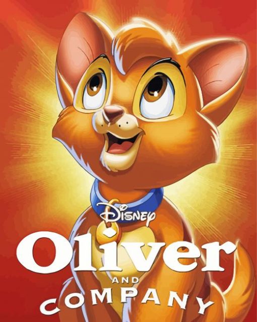 Oliver And Company Cat Poster Paint By Number