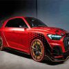 Red Audi A1 Car Paint By Number