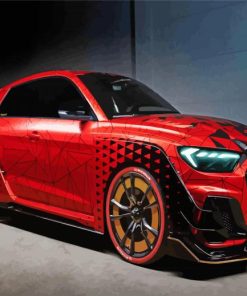 Red Audi A1 Car Paint By Number