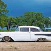 White 1957 Chevy Paint By Number