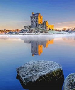 Winter Dunguaire Castle Paint By Number